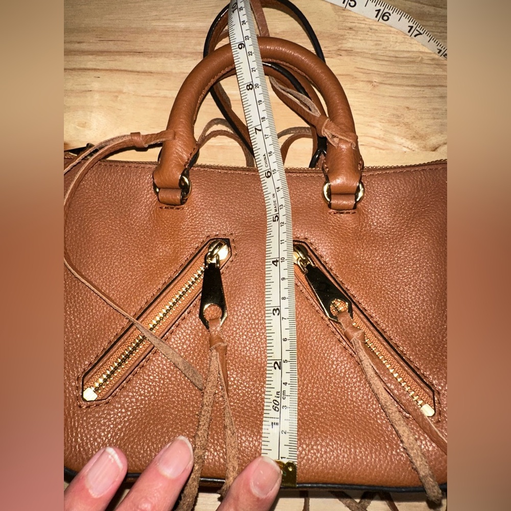Rebecca Minkoff Micro Moro Soft Brown Leather Satchel/Crossbody - Picture 5 of 9